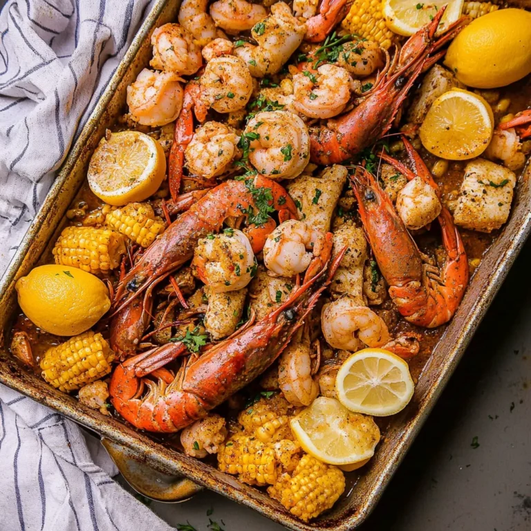 Spicy Cajun Seafood Boil with Lemon
