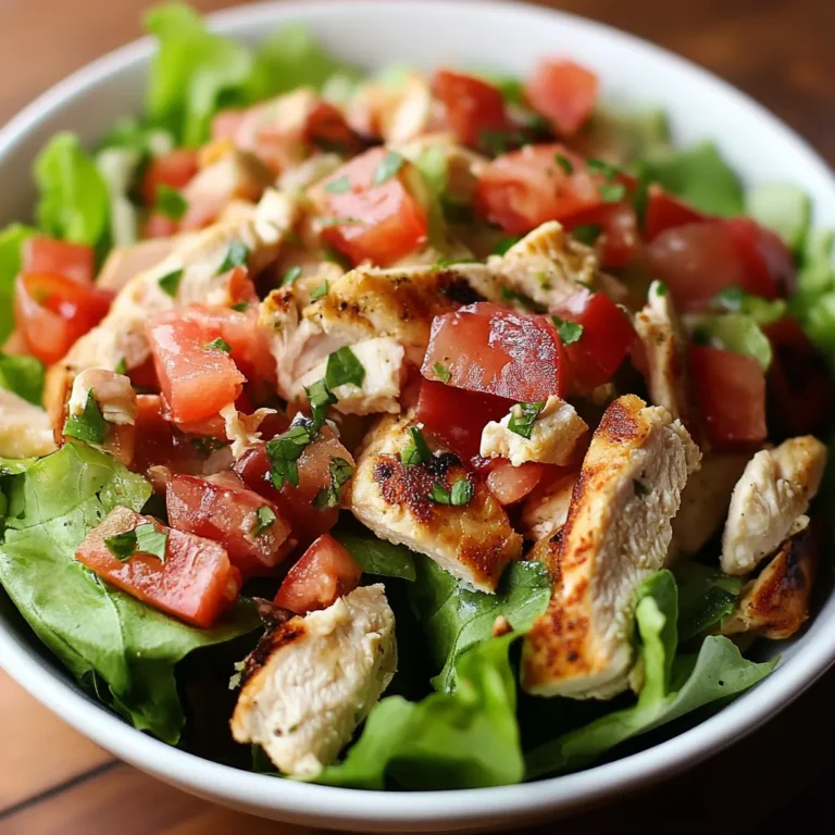 BLT Chicken Salad 7 Grilled Chicken BLT Salad with Tomato Salsa