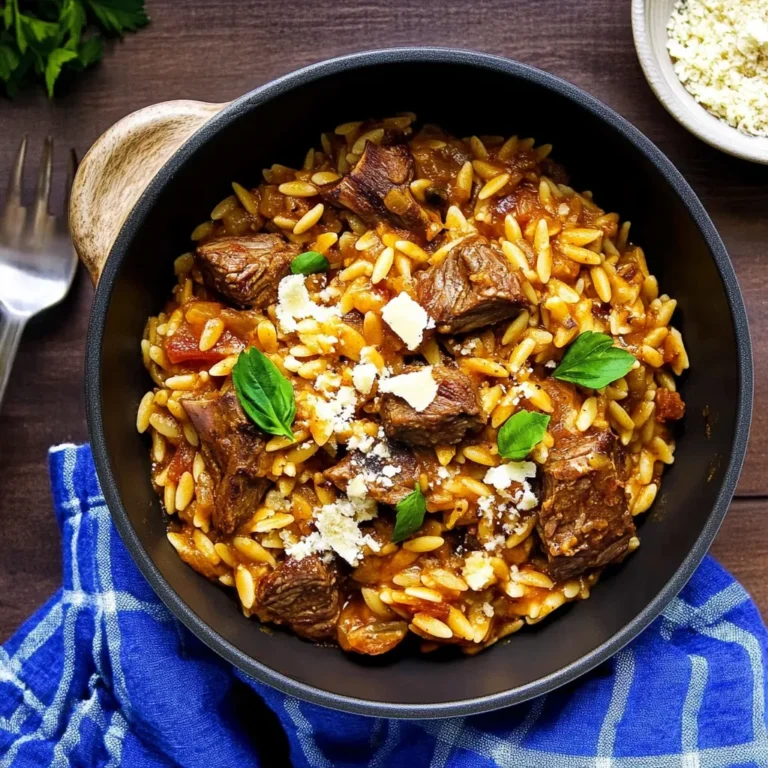 Slow-Cooked Lamb with Orzo 5 Lamb Orzo Stew with Fresh Parsley and Feta