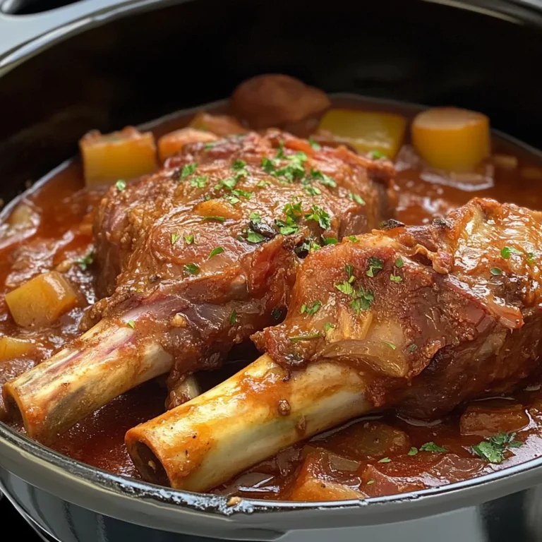 Lamb Shank Meat Recipe 7 Two bone-in lamb shanks cooked with root vegetables in a rich tomato stew