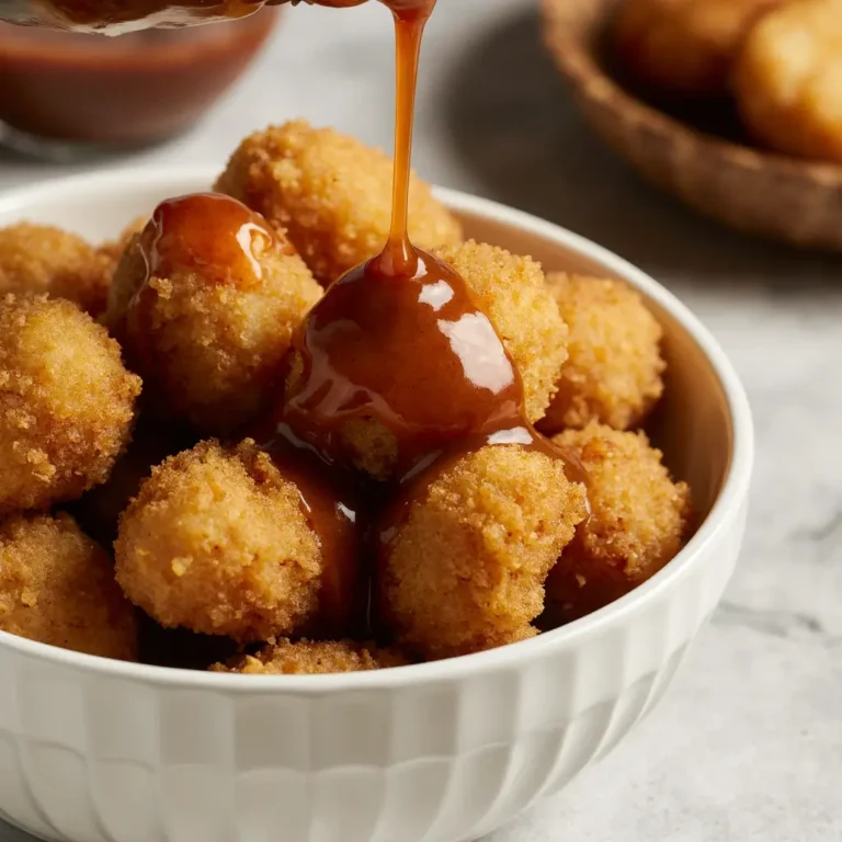 Tyson chicken nuggets cooking in air fryer basket at 300 degrees
